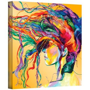 ArtWall Lynn-001-14×14-w Linzi Lynn ‘Windswept’ Gallery-Wrapped Canvas Artwork